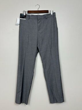 J Ferrar Pants Mens 30x30 Gray Ultra Comfort Slim Stretch Adjustec Dress Pants